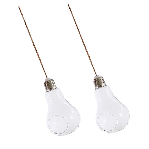 TOYANDONA 2 Stück Pflanze Glaskolben Flasche bürodeko büro Dekoration hochzeitsdeco hochzeitdeko einzigartige Vase einmachgläser hydroponisches Terrarium Glasblumenbehälter Weiß von TOYANDONA