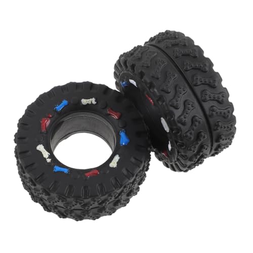 TOYANDONA 2 Stück Quietschende Hundespielzeuge im Reifen Design Interaktive Kauspielzeuge für Hunde Fördert Spiel und Mentale Stimulation Robust und Langlebig TOYANDONA 2 Stück Quietschende Hundespielzeuge im Reifen Design Interaktive Kauspielzeuge für Hunde Fördert Spiel und Mentale Stimulation Robust und Langlebig von TOYANDONA