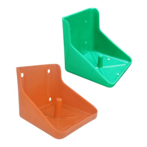 TOYANDONA 2 Stück Schachtel Aus Salzsteinen Kuh Salzblockhalter Für Die Zuführung Salz Lecken Salzblockhalter Für Rinder Vieh Schaf Salzstein-lecktablett Futterspender Salzbehälter Plastik von TOYANDONA