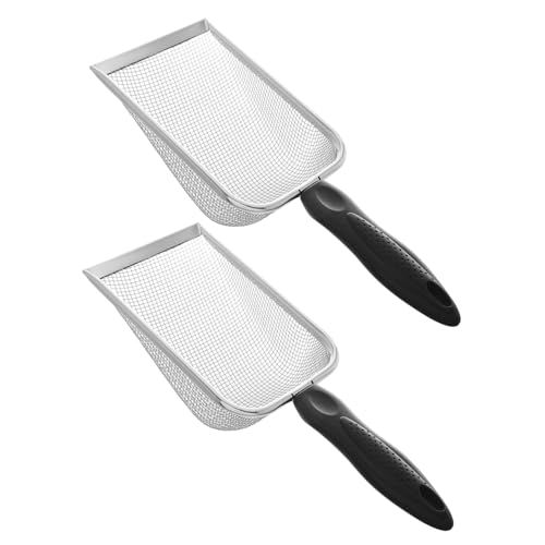 TOYANDONA 2 Stück Schaufel für Katzenstreu Haustier Reinigung Katzenkotschaufel Poop Sieb Schaufel Slotted Müllschaufe Schaufel für Haustierstreu Poop-Schaufel Pferdekotschaufel Metall Black TOYANDONA 2 Stück Schaufel für Katzenstreu Haustier Reinigung Katzenkotschaufel Poop Sieb Schaufel Slotted Müllschaufe Schaufel für Haustierstreu Poop-Schaufel Pferdekotschaufel Metall Black von TOYANDONA