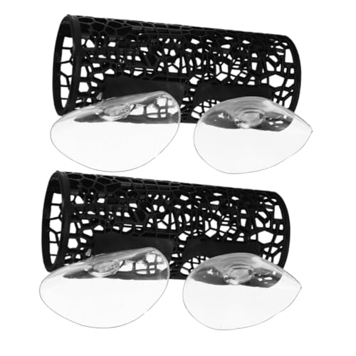 TOYANDONA 2 Stück Schwarze Aquarienhöhle für Betta Fische und Garnelen Sicheres Versteck Atmungsaktives Design für Aquarien Dekoration und Lebensraumgestaltung TOYANDONA 2 Stück Schwarze Aquarienhöhle für Betta Fische und Garnelen Sicheres Versteck Atmungsaktives Design für Aquarien Dekoration und Lebensraumgestaltung von TOYANDONA