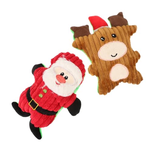 TOYANDONA 2 Stück Sprachproduzierende Plüschspielzeug Hundeplüschspielzeug Zahnen Hundespielzeug für Interactive Dog Toys weihnachtsmann lustiges Hundespielzeug Plüschkauspielzeug TOYANDONA 2 Stück Sprachproduzierende Plüschspielzeug Hundeplüschspielzeug Zahnen Hundespielzeug für Interactive Dog Toys weihnachtsmann lustiges Hundespielzeug Plüschkauspielzeug von TOYANDONA