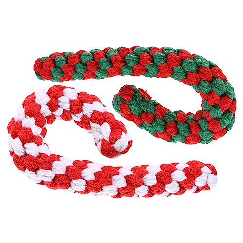 TOYANDONA 2 Stück Teiliges Baumwollseil Kauspielzeug Zuckerstangenform für Hunde Geräuschlos Strapazierfähig Fördert Zahnpflege und Spielerische Interaktion für Welpen und Ausgewachsene TOYANDONA 2 Stück Teiliges Baumwollseil Kauspielzeug Zuckerstangenform für Hunde Geräuschlos Strapazierfähig Fördert Zahnpflege und Spielerische Interaktion für Welpen und Ausgewachsene von TOYANDONA