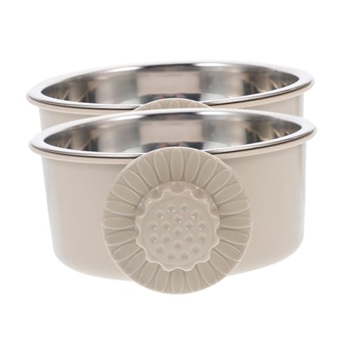 TOYANDONA 2 Stück Teiliges Hängende Edelstahlnäpfe für Kleine Haustiere mit Geräuschreduzierendem Design rutschfest Passend für Hundekäfige Katzen und Kaninchenfutter und Wassernapf TOYANDONA 2 Stück Teiliges Hängende Edelstahlnäpfe für Kleine Haustiere mit Geräuschreduzierendem Design rutschfest Passend für Hundekäfige Katzen und Kaninchenfutter und Wassernapf von TOYANDONA