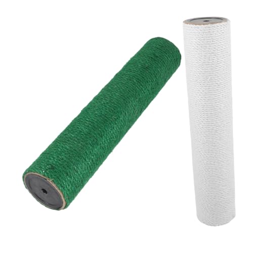 TOYANDONA 2 Stück Teiliges Kratzstamm Ersatz für Katzenkratzbaum Langlebige Juteseile Robuste Katzen Kratzsäule als Indoor Kratzpost für Kätzchen und Ausgewachsene Katzen von TOYANDONA