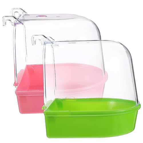 TOYANDONA 2 Stück Teiliges Vogelbad für Wellensittiche und Kleine Kreative Badewanne für Vogelkäfige Abnehmbares Design die Innen und Außennutzung Einfache und Pflege TOYANDONA 2 Stück Teiliges Vogelbad für Wellensittiche und Kleine Kreative Badewanne für Vogelkäfige Abnehmbares Design die Innen und Außennutzung Einfache und Pflege von TOYANDONA