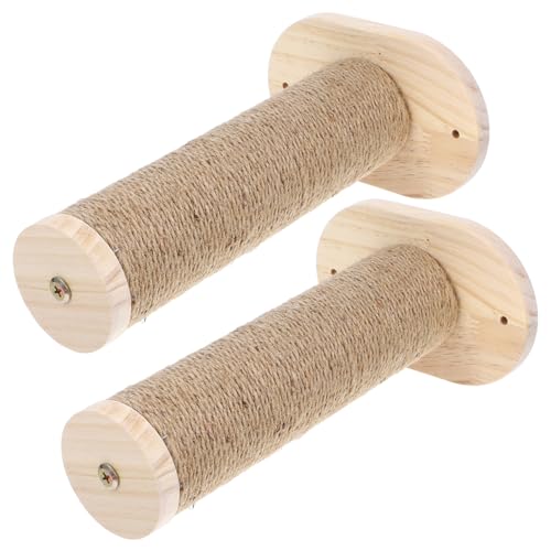 TOYANDONA 2 Stück Teiliges Wand Katzenkletterregal aus Natürlichem Holz Robuste Langlebige Katzenkletterstufen für Bewegungsfreiheit Kratzfestes Sicher Montierbares Katzenmöbel für Drinnen von TOYANDONA