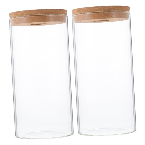 TOYANDONA 2 Stück Terrarium Flasche für DIY Moos Pflanzen Landschaftsbehälter Transparent Vielseitig Einsetzbar für Dekorationen im Innenraum von TOYANDONA