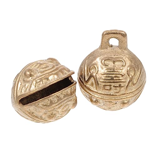 TOYANDONA 2 Stück Tigerkopf Glocke Hundeglocke für das Töpfchentraining Glocken hundeklingel hundegebell Haustier Ornament Dekorative Glocke Haustierbedarf Anhänger hängende Kupfer von TOYANDONA