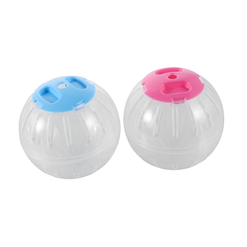 TOYANDONA 2 Stück Transparente Hamster Laufkugel für Kleine Haustiere mit Beobachtungsfenster für Hamster und Chinchillas Spaß und Bewegung für Nacht TOYANDONA 2 Stück Transparente Hamster Laufkugel für Kleine Haustiere mit Beobachtungsfenster für Hamster und Chinchillas Spaß und Bewegung für Nacht von TOYANDONA
