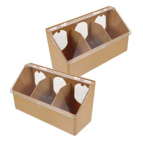TOYANDONA 2 Stück Vielseitige Futterstation für Futterspender für Papageienkäfig Transparenter Futternapf für Tauben Robust Reinigen für Komfortable Fütterung im Vogelkäfig TOYANDONA 2 Stück Vielseitige Futterstation für Futterspender für Papageienkäfig Transparenter Futternapf für Tauben Robust Reinigen für Komfortable Fütterung im Vogelkäfig von TOYANDONA