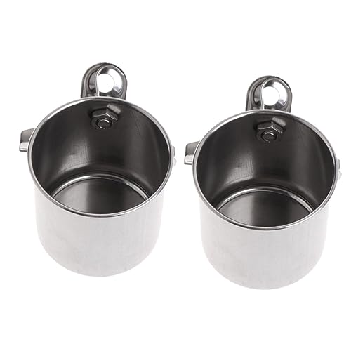 TOYANDONA 2 Stück Vogel Futternapf Futter und Wasserschale für Papageien und Kleine Vögel Tragbarer Behälter für Käfige Große Klemme für Sicheren TOYANDONA 2 Stück Vogel Futternapf Futter und Wasserschale für Papageien und Kleine Vögel Tragbarer Behälter für Käfige Große Klemme für Sicheren von TOYANDONA