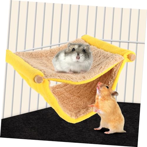 TOYANDONA 2 Stück Vogelhängematte aus Leichtem Lint Material Doppellagig Warmes Winter Nest für Papageien und Kleine Vögel Vogelbett für Käfig Gemütliches Schlafhaus für Heimvögel von TOYANDONA