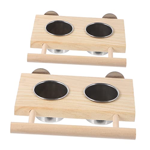TOYANDONA 2 Stück Vogelspielzeug Vogelfutterspender Mess Outdoor Pellets Zwerg Vogelfutterspender Wasserflasche Brunnen Taubenfutterspender Wellensittich Kolibri Papageien von TOYANDONA