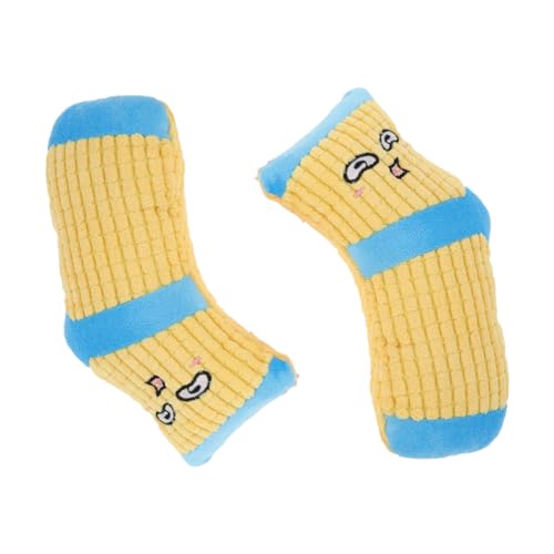 TOYANDONA 2 Stück Welpen Socken Plüsch Quietschspielzeug für Hunde Interaktive Trainingshilfe Fördert und Spielspaß für Kleine Schützt Möbel und Böden TOYANDONA 2 Stück Welpen Socken Plüsch Quietschspielzeug für Hunde Interaktive Trainingshilfe Fördert und Spielspaß für Kleine Schützt Möbel und Böden von TOYANDONA