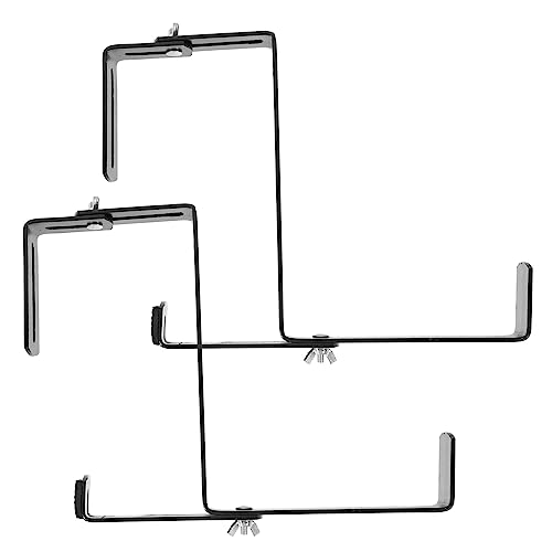 TOYANDONA 2 Stück Zaunpflanzgefäße für Pflanzen im Freien Hanging Basket blumenampeln Halterung für blumenkästen Vertikale Einsätze Fest Wandpflanze Pflanzenhaken für die Wand Eisen Black TOYANDONA 2 Stück Zaunpflanzgefäße für Pflanzen im Freien Hanging Basket blumenampeln Halterung für blumenkästen Vertikale Einsätze Fest Wandpflanze Pflanzenhaken für die Wand Eisen Black von TOYANDONA