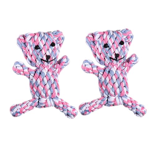 TOYANDONA 2 Stücke Hundebissspielzeug Hundeleine Haustier Haustiere weicher Hund Interactive Dog Toys interaktives Hundetrainingsspielzeug Welpenbedarf Baumwollseil von TOYANDONA