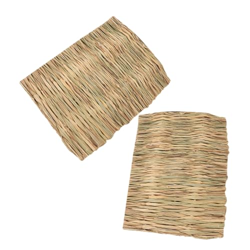 TOYANDONA 2stücke Natürliche Kaninchen-grasmatten Handgewebte Tierbettmatte Heu Für Kleintiere Wie Meerschweinchen Hamster Und Chinchillas Fördert Gesundes Kauverhalten Und Einen TOYANDONA 2stücke Natürliche Kaninchen-grasmatten Handgewebte Tierbettmatte Heu Für Kleintiere Wie Meerschweinchen Hamster Und Chinchillas Fördert Gesundes Kauverhalten Und Einen von TOYANDONA