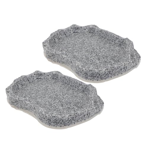 TOYANDONA 2 Stücke Trinkschale für Haustiere Reptilien wasserschale Terrarium wasserschale Schildkrötenwasserschale Wasserteller für Haustiere Reptilienfutter Eidechsen-Badebecken Epoxidharz TOYANDONA 2 Stücke Trinkschale für Haustiere Reptilien wasserschale Terrarium wasserschale Schildkrötenwasserschale Wasserteller für Haustiere Reptilienfutter Eidechsen-Badebecken Epoxidharz von TOYANDONA