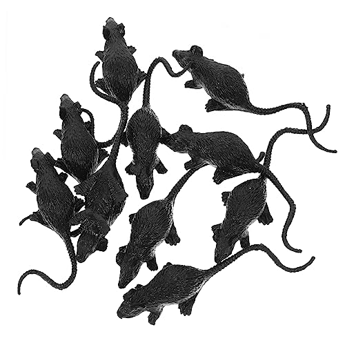 TOYANDONA 20 STK Katzen- -Spielzeug Halloween-mäuse-streich Stofftiere Plüschtiere Lustig Modelle Ornament Rattendekorationen Halloween- Insekt Spielzeugzimmer Zubehör von TOYANDONA