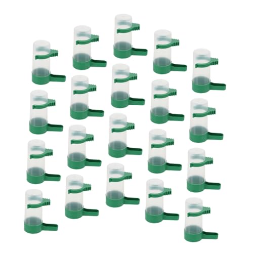 TOYANDONA 20 Stück Automatischer Vogelwasserspender für Kleine Vögel und Papageien Auslaufsicherer Wasserspender mit Verschüttungssicherem Design Einfach zu Reinigen Robustes Zubehör für TOYANDONA 20 Stück Automatischer Vogelwasserspender für Kleine Vögel und Papageien Auslaufsicherer Wasserspender mit Verschüttungssicherem Design Einfach zu Reinigen Robustes Zubehör für von TOYANDONA