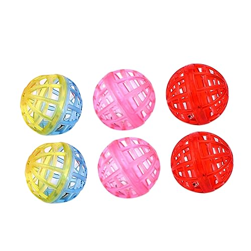 TOYANDONA 20 Stück Glockenballspielzeug für Haustiere Funny Toys Fun Toy katzenball cat Toy Katzen interaktiv neckisch Rolling Catball Pet-Ball- für Katzengellen von TOYANDONA