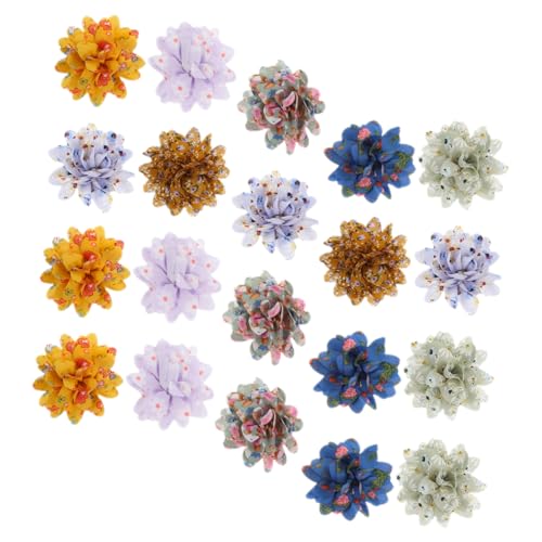 TOYANDONA 20 Stück Hundebogen hundeschleife hundefotografie Hundephotographie Hundeweihnachten Körperpflege für Hunde Fliege LED Blumenhalsband für Haustiere Blumenhalsband für Katzen Spitze von TOYANDONA