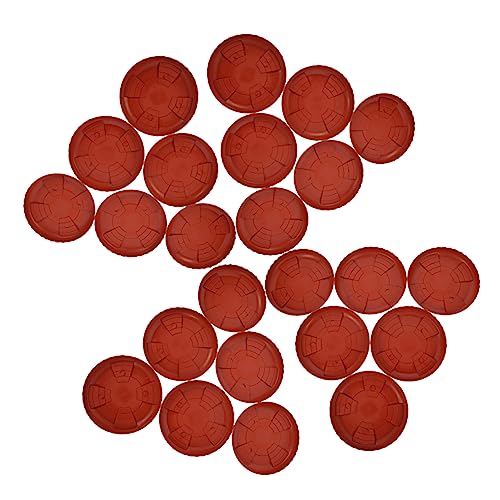 TOYANDONA 20 Stück Runder Pflanzenuntersetzer Kunststoff Blumentopfuntersetzer für Innen und Außenbereich Hält für Gartenprojekte und Dekoration von TOYANDONA