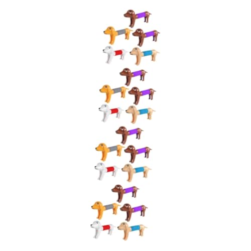 TOYANDONA 20 STK Stressabbauendes Hundespielzeug Spielzeuge Pop-Tube-Spielzeug für Partys lustiges Stretch-Spielzeug Partyspielzeug tierisches Pop-Tube-Spielzeug elastisch Kordelzug Plastik von TOYANDONA