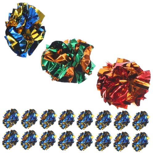 TOYANDONA 20 Stück Teiliges Interaktives Katzenspielzeug Bunte Leichte Crinkle Bälle mit Geräuscheffekt Fördert Mentale und Körperliche Aktivität für Wohnungskatzen und Zufällige Farbe TOYANDONA 20 Stück Teiliges Interaktives Katzenspielzeug Bunte Leichte Crinkle Bälle mit Geräuscheffekt Fördert Mentale und Körperliche Aktivität für Wohnungskatzen und Zufällige Farbe von TOYANDONA