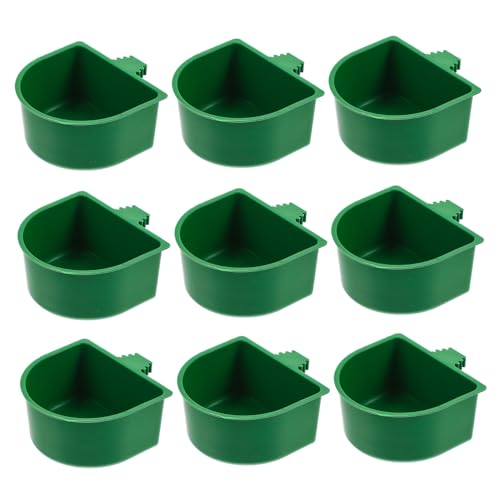 TOYANDONA 20 Stück Teiliges Vogelfutternapf mit Clip Design Vielseitig Einsetzbar für Käfige Geeignet als Futter und Wasserschale für Vögel Kaninchen Hamster Einfache Befestigung und von TOYANDONA