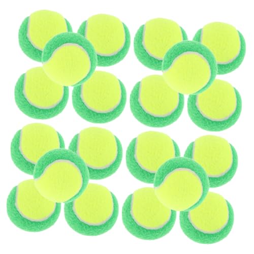TOYANDONA 20 Stück Tennistraining Requisiten Hüpfball Für Haustiere Interaktive Trainingsbälle Welpenball Für Das Training Interaktives Für Haustiere Hunde Übungsbälle Green Gummi von TOYANDONA