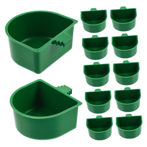 TOYANDONA 20Er-Box Vogelfutterbox Futterspender Essen Haustier drinnen Halter Pet Bird Feeder Vogelkäfig -Feeder Futternapf für Vögel Heimtierbedarf für Vögel Plastik Green TOYANDONA 20Er-Box Vogelfutterbox Futterspender Essen Haustier drinnen Halter Pet Bird Feeder Vogelkäfig -Feeder Futternapf für Vögel Heimtierbedarf für Vögel Plastik Green von TOYANDONA