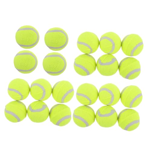 TOYANDONA 22 Stück Teiliges Hundespielzeug Bouncy Gummibälle Langlebige Beißspielzeuge für Kleine Mittlere und Große Hunde Interaktive Trainingsbälle für Apportierspiele und Aktives von TOYANDONA