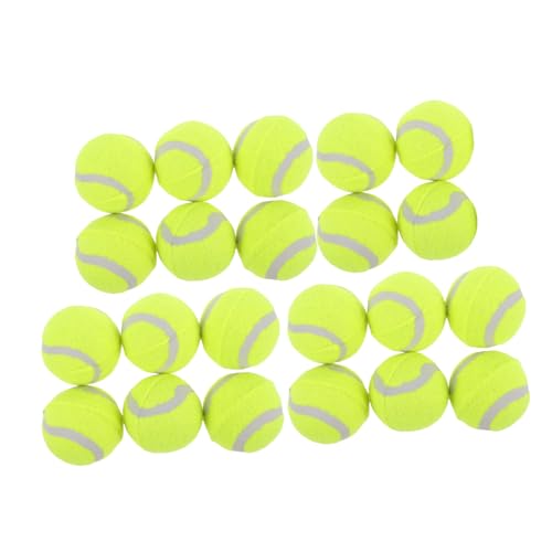 TOYANDONA 22 Stück Teiliges Hundespielzeug Elastische Tennisbälle aus Robustem Gummi für Kleine bis Große Hunde Interaktive Trainings und Apportierbälle Aktivität und von TOYANDONA