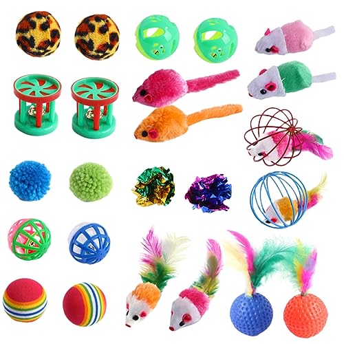 TOYANDONA 24 Stück Plaidballspielzeug Ballspielzeug für Katzen Katzenspielzeug Masse Katze Wohnungskatzen mit drinnen Kätzchen Bälle Haustier Katzenspielzeug Plastik Colorful Zufällige Farbe TOYANDONA 24 Stück Plaidballspielzeug Ballspielzeug für Katzen Katzenspielzeug Masse Katze Wohnungskatzen mit drinnen Kätzchen Bälle Haustier Katzenspielzeug Plastik Colorful Zufällige Farbe von TOYANDONA