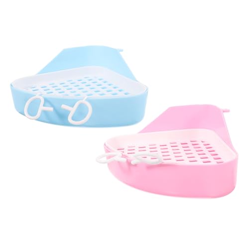 TOYANDONA 2Stücke Abnehmbare Katzentoilette für Kleintiere Hamster Meerschweinchen Leak Design zu Reinigen für Tiertraining TOYANDONA 2Stücke Abnehmbare Katzentoilette für Kleintiere Hamster Meerschweinchen Leak Design zu Reinigen für Tiertraining von TOYANDONA