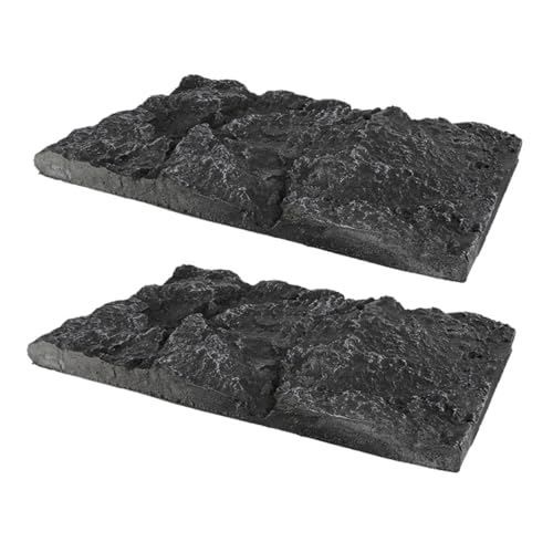 TOYANDONA 2Stücke Aquarium Hintergrund Dekoration Reptilienhintergrund Aus PU Material Textur Für Aquarien Für Schildkröten Und Fische Leichte von TOYANDONA