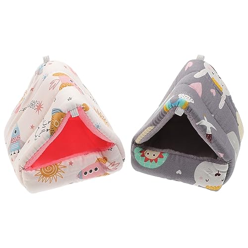 TOYANDONA 2Stücke Dekorative Hamsterhütte Bequeme und Hamsterhöhle für Chinchillas und Kleine Haustiere Hochwertiges Sicheres Material für Innenkäfige und Tierhandlungen von TOYANDONA