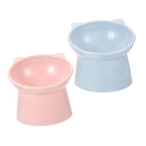 TOYANDONA 2Stücke Erhöhter Katzennapf aus Kunststoff mit Nackenschutz Rutschfestem Futternäpfe für Katzen Design für Futter und Wasser TOYANDONA 2Stücke Erhöhter Katzennapf aus Kunststoff mit Nackenschutz Rutschfestem Futternäpfe für Katzen Design für Futter und Wasser von TOYANDONA