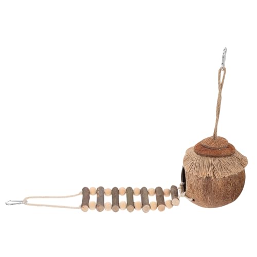 TOYANDONA 2Stücke Hängendes Kokosnussschalen Nest für Kleintiere Teiliges für Hamster Installieren im Käfig Robust und Perfektes TOYANDONA 2Stücke Hängendes Kokosnussschalen Nest für Kleintiere Teiliges für Hamster Installieren im Käfig Robust und Perfektes von TOYANDONA