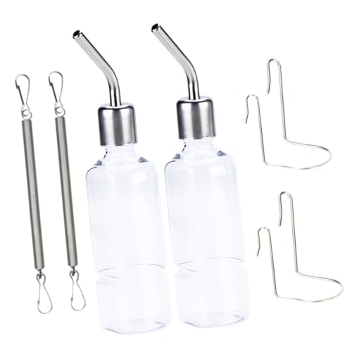 TOYANDONA 2Stücke Hamster Trinkflasche Wasserspender für Meerschweinchen Kaninchen Zwerghamster Leicht zu Installieren Rostfrei und Tropffrei mit Stabilem Halter TOYANDONA 2Stücke Hamster Trinkflasche Wasserspender für Meerschweinchen Kaninchen Zwerghamster Leicht zu Installieren Rostfrei und Tropffrei mit Stabilem Halter von TOYANDONA