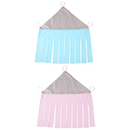 TOYANDONA 2Stücke Haustier Eckhaus für Kleintiere Praktische Hängematte für Meerschweinchen Chinchillas und Rosa für Verstecktes Schlafen von TOYANDONA