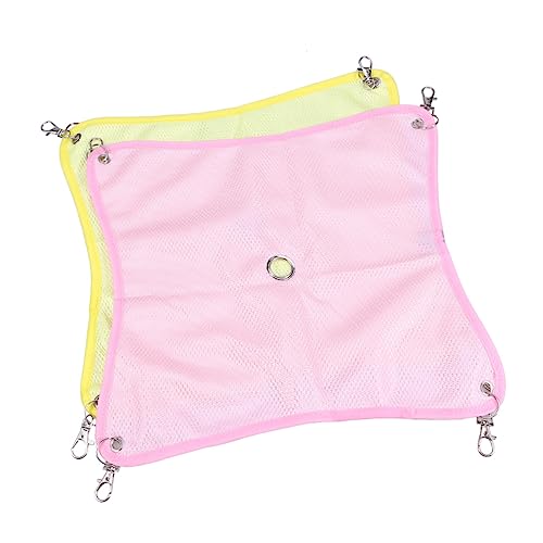 TOYANDONA 2Stücke Haustier Hängematte Für Kleine Atmungsaktive Mesh Hängematte Für Hamster Zwergkaninchen Und Andere Kleintiere Zufällige von TOYANDONA
