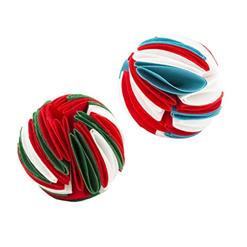 TOYANDONA 2Stücke Haustier Schnüffelball Kauspielzeug Für Interaktives Futterspielzeug Fördert Das Suchverhalten Für Welpen Und Kleine TOYANDONA 2Stücke Haustier Schnüffelball Kauspielzeug Für Interaktives Futterspielzeug Fördert Das Suchverhalten Für Welpen Und Kleine von TOYANDONA