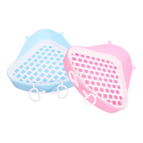 TOYANDONA 2Stücke Haustier Toilette für Kleine Tiere Abnehmbare Dreieck Toilette für Kaninchen Meerschweinchen und Hamster für Training und Nutzung TOYANDONA 2Stücke Haustier Toilette für Kleine Tiere Abnehmbare Dreieck Toilette für Kaninchen Meerschweinchen und Hamster für Training und Nutzung von TOYANDONA
