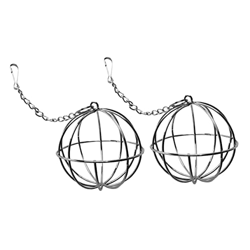 TOYANDONA 2stücke Hängende Futterspender-Kugel Für Kaninchen Edelstahl Futtersystem Für Kleine Haustiere Robust Und Langlebig Für Heu Und Gras Sorgt Für Bewegung Und Hygiene Im Käfig TOYANDONA 2stücke Hängende Futterspender-Kugel Für Kaninchen Edelstahl Futtersystem Für Kleine Haustiere Robust Und Langlebig Für Heu Und Gras Sorgt Für Bewegung Und Hygiene Im Käfig von TOYANDONA