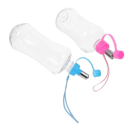 TOYANDONA 2Stücke Hunde Wasserflasche Tragbare Haustier Wasserflasche für Unterwegs Auslaufsicher für Reisen und Outdoor Aktivitäten mit Hunden und Welpen von TOYANDONA