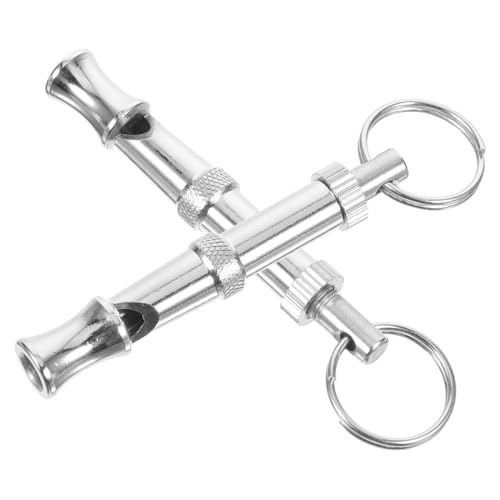 TOYANDONA 2Stücke Hundepfeife aus Metall Lautstarkes Trainingstool für Große und Welpen und Tragbar mit Lanyard für Handling Effektives Zubehör TOYANDONA 2Stücke Hundepfeife aus Metall Lautstarkes Trainingstool für Große und Welpen und Tragbar mit Lanyard für Handling Effektives Zubehör von TOYANDONA