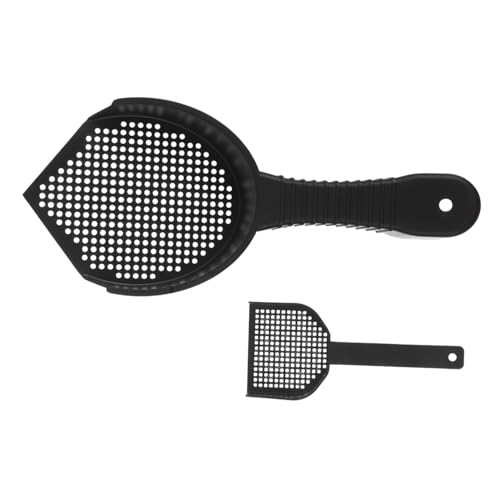 TOYANDONA 2Stücke Katzenstreuschaufel Set Multifunktionales Kunststoff Sandsieb für Katzentoiletten und Reptilienkäfige Ergonomischer Robust für Effiziente von TOYANDONA